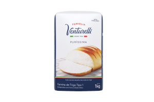 Farinha de Trigo Famiglia Venturelli Puríssima 10x1kg - Tipo 1- Papel