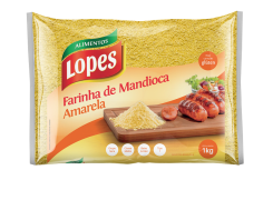 Farinha de Mandioca Lopes Amarela Média- 20x1kg