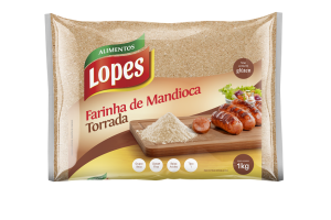 Farinha de Mandioca Lopes Torrada- 20x1kg