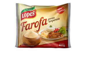 Farofa Temperada Sabor Tradicional-24x400g