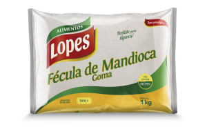 Fécula de Mandioca Lopes- 20x1kg