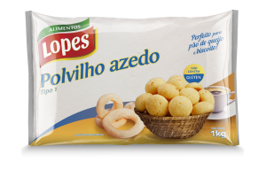 Polvilho Azedo Granulado Lopes- 20x1kg