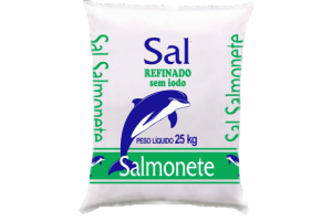 Sal  Refinado Sem Iodo Salmonete 25Kg